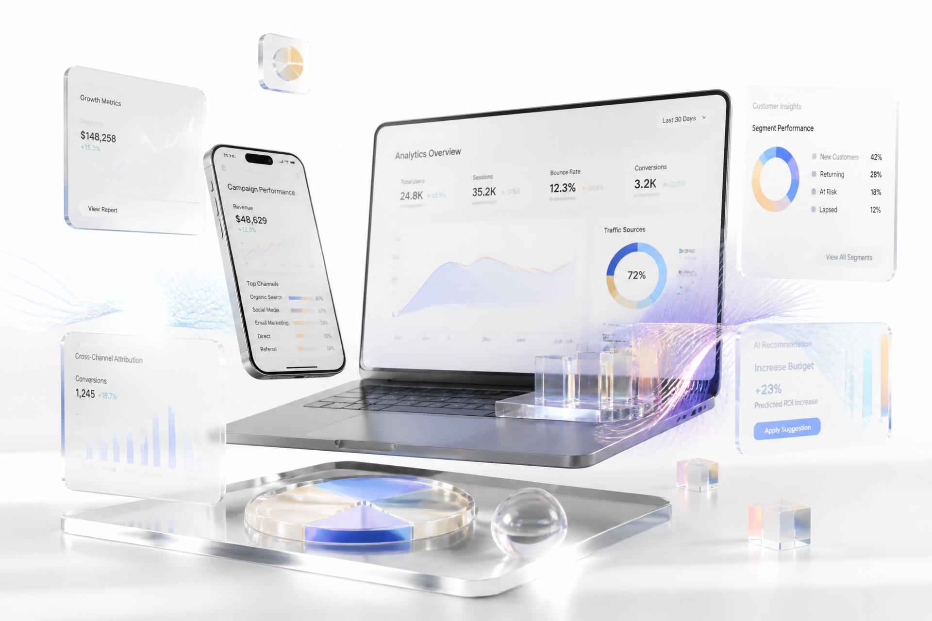 Laxtern Digital — premium analytics, campaigns and product dashboards